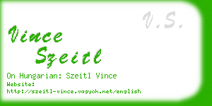 vince szeitl business card